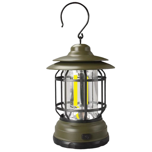 Retro LED Lantern For Camping Weatherproof Brightness Portable Design