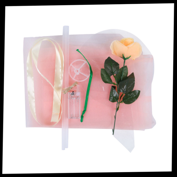 Rose LED Balloon for Romantic Ambiance and Lasting Decor Flair