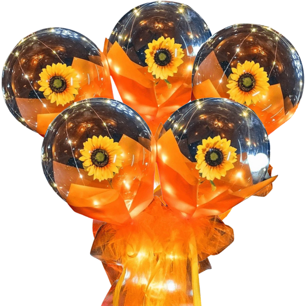 Rose LED Balloon for Romantic Ambiance and Lasting Decor Flair