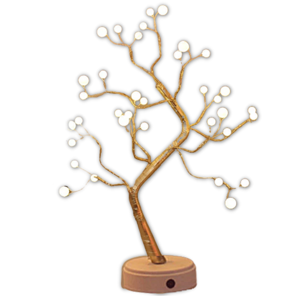 Rose Tree Lamp With Soothing Dim Light And Touch Activated Switch