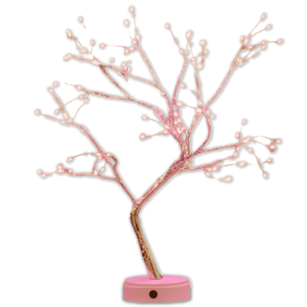 Rose Tree Lamp With Soothing Dim Light And Touch Activated Switch