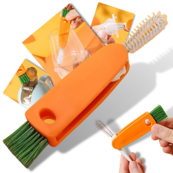 Multifunction Bottle Cleaning Brush For Thorough Crevice Cleaning