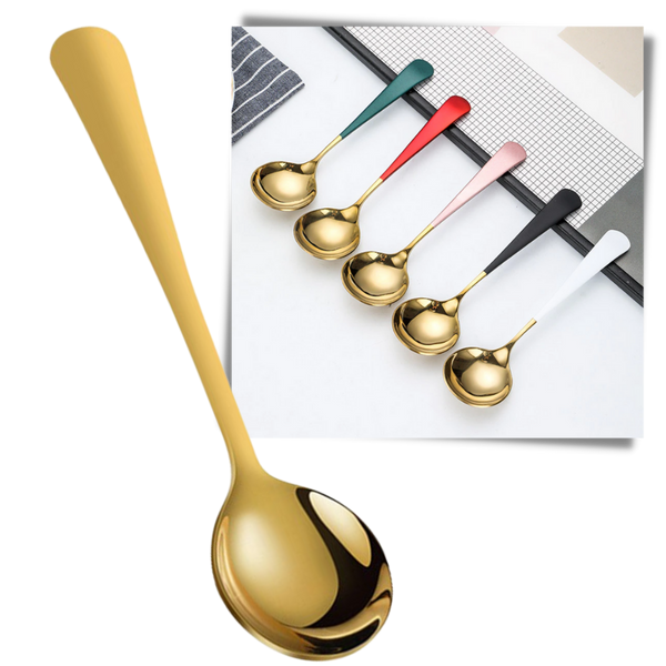 Two Pack Durable Stainless Steel Spoons For Everyday Dining And Coffee