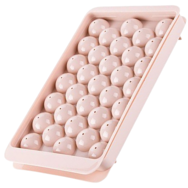 Premium Round Ice Cube Tray Set For Uniform And Easy Ice Cubes