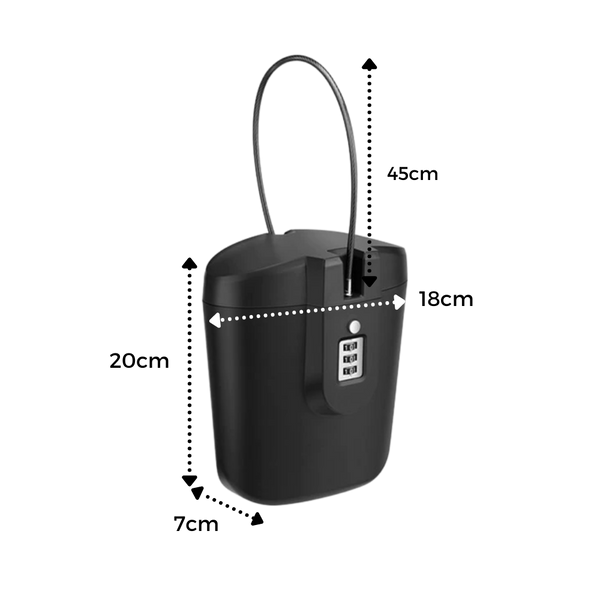 Outdoor Portable Safe Box With Handle For Secure Valuables On The Go