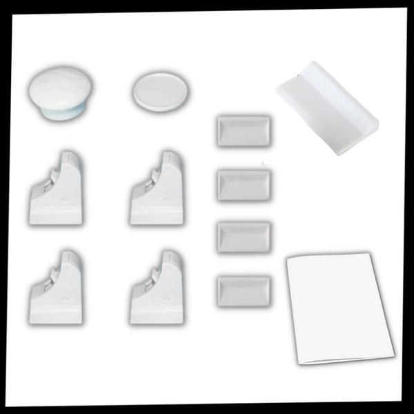 Premium Magnetic Cabinet Locks for Child Safety Four Pack