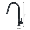 Sensor Activated Kitchen Faucet With Flexible Hose And Dual Spray Head