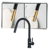 Sensor Activated Kitchen Faucet With Flexible Hose And Dual Spray Head