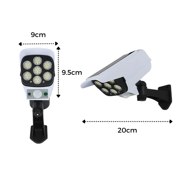 Solar Powered Motion Activated LED Lamp For Enhanced Outdoor Security