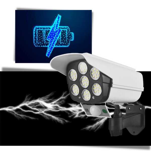 Solar Powered Motion Activated LED Lamp For Enhanced Outdoor Security