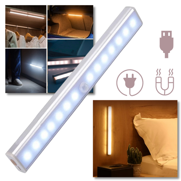 Premium Wireless Motion Sensor LED Light With USB Rechargeable Battery
