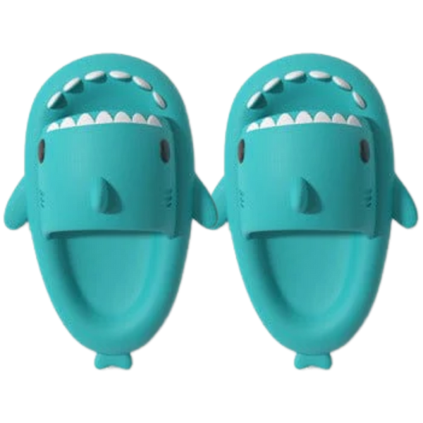 Shark Beach Flip Flops With Lightweight Wear-Resistant Non-Slip Sole