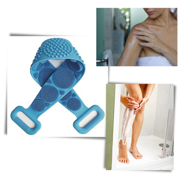 Silicone Exfoliating Body Scrubber for Smooth Clean Skin