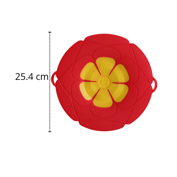 Heat Resistant Silicone Lid for Saucepan and Pot with Hygienic Spill Shield