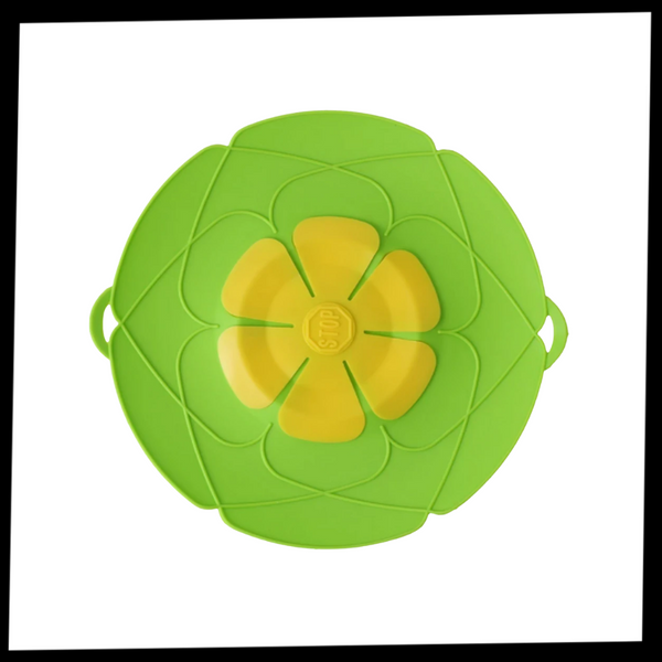Heat Resistant Silicone Lid for Saucepan and Pot with Hygienic Spill Shield
