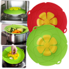 Heat Resistant Silicone Lid for Saucepan and Pot with Hygienic Spill Shield