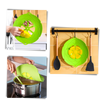 Heat Resistant Silicone Lid for Saucepan and Pot with Hygienic Spill Shield