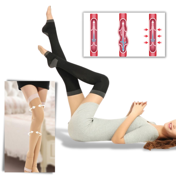 Premium Leg Slimming Compression Tights For Better Circulation