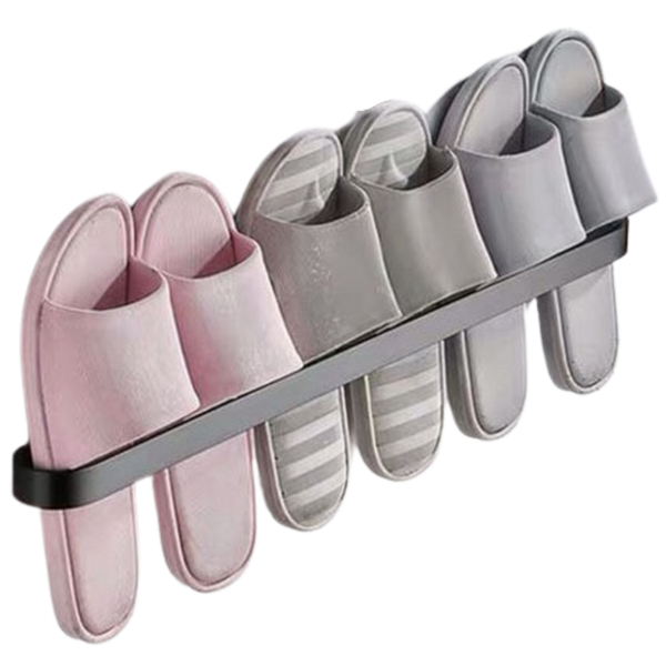 Aluminium Wall Mounted Slipper Rack For Space Saving And Style