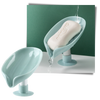 Leaf Shaped Soap Holder With Drain Keeps Soap Dry Longer