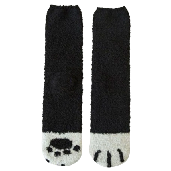 Feline Paw Winter Socks For Cozy Warmth And Plush Comfort