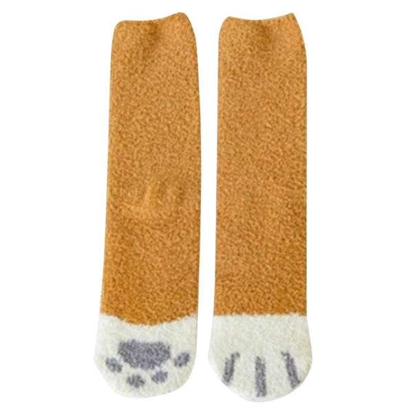Feline Paw Winter Socks For Cozy Warmth And Plush Comfort