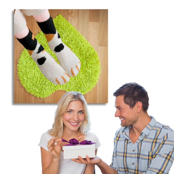 Feline Paw Winter Socks For Cozy Warmth And Plush Comfort