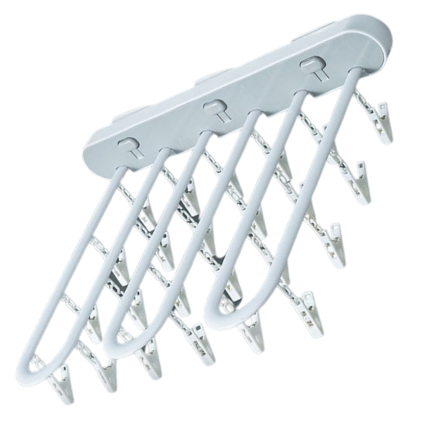 Wall Mounted Clothes Organiser With Integrated Drying and Storage