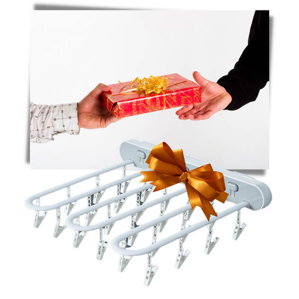 Wall Mounted Clothes Organiser With Integrated Drying and Storage