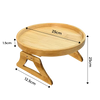 Foldaway Wooden Armrest Table For Space Saving Convenience