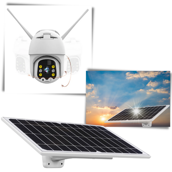 Solar Powered Outdoor Security Camera With Extended Battery Life