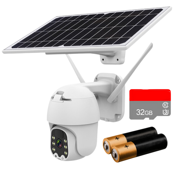 Solar Powered Outdoor Security Camera With Extended Battery Life