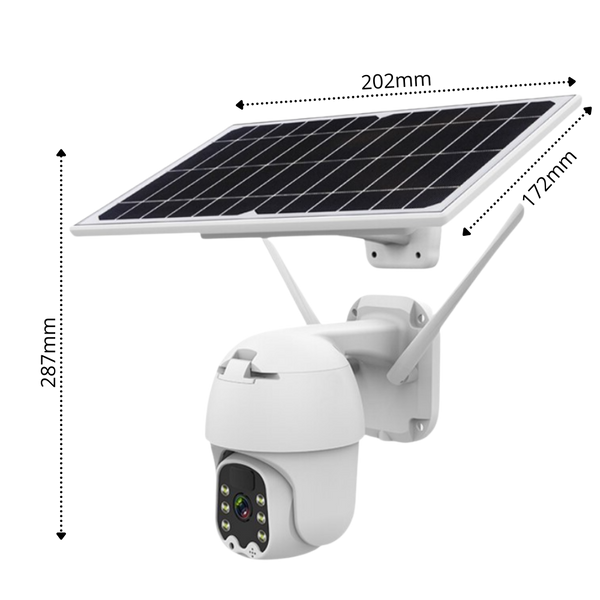 Solar Powered Outdoor Security Camera With Extended Battery Life