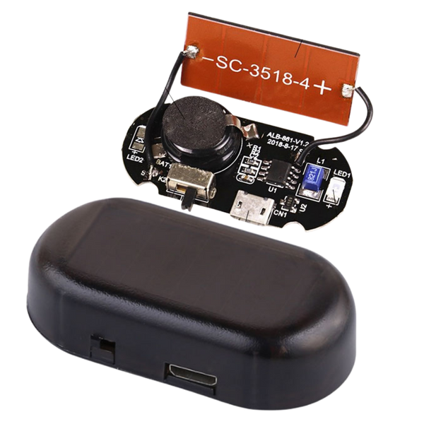 Solar Powered Car Warning Light for Enhanced Parking Safety