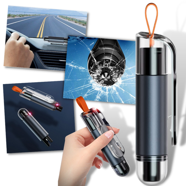 Emergency Car Safety Hammer With Integrated Tools For Quick Escape