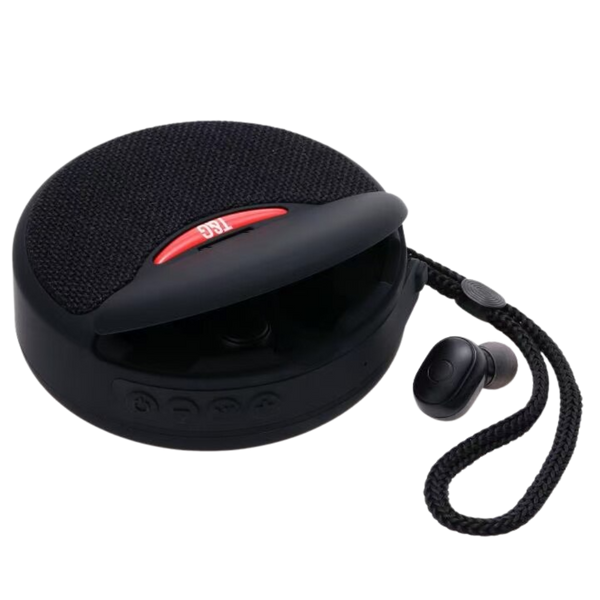 Portable Bluetooth Speaker With Earbuds For Immersive Sound