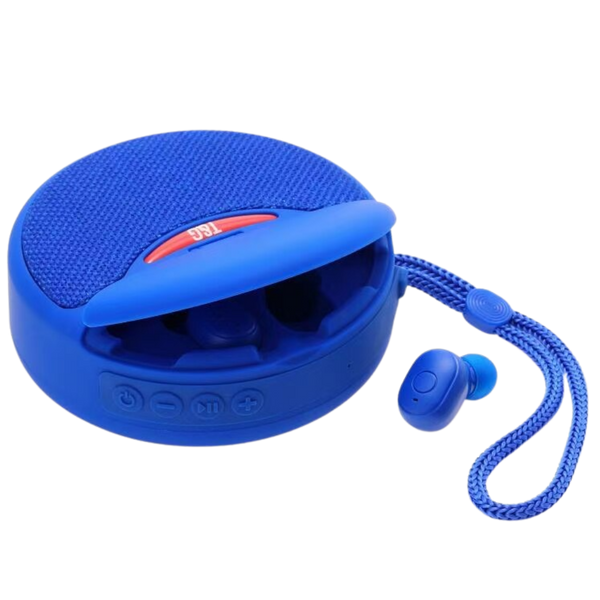 Portable Bluetooth Speaker With Earbuds For Immersive Sound