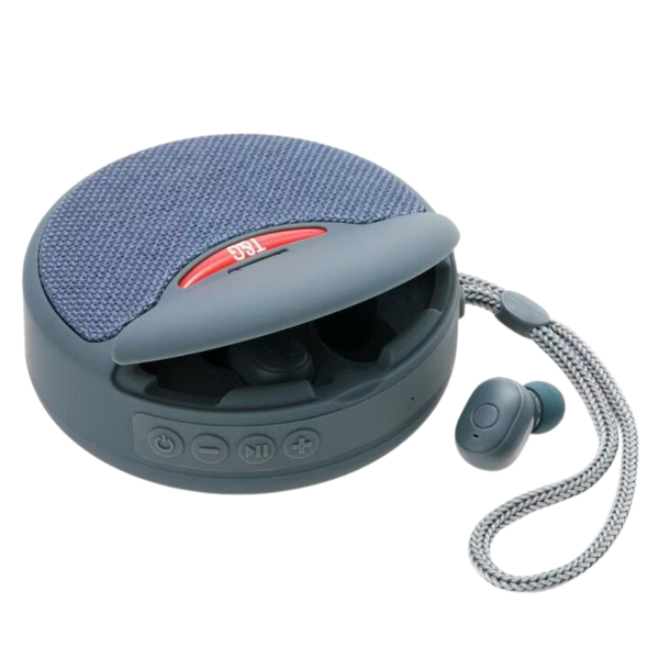 Portable Bluetooth Speaker With Earbuds For Immersive Sound