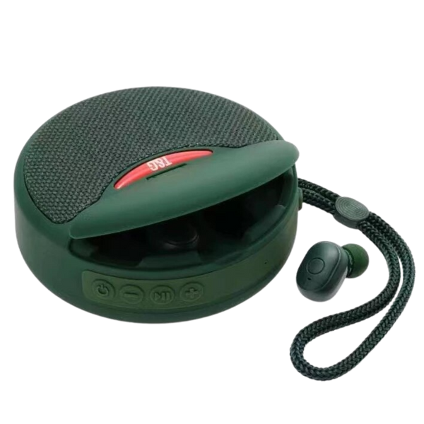 Portable Bluetooth Speaker With Earbuds For Immersive Sound