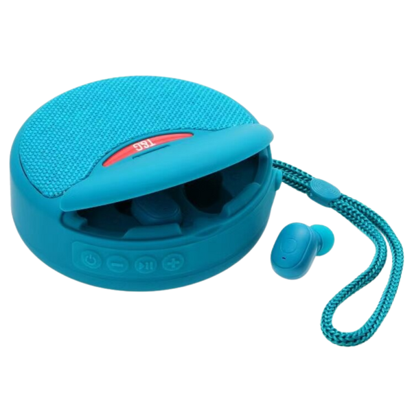 Portable Bluetooth Speaker With Earbuds For Immersive Sound