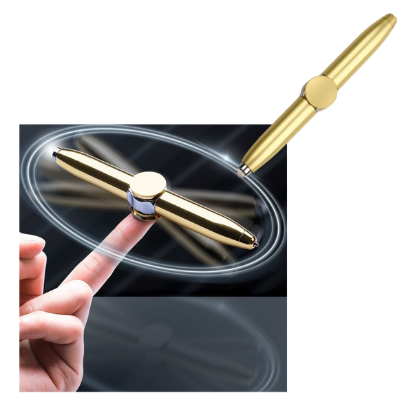 Focus Spinner Pen With Gyro Ballpoint Tip And Led Light