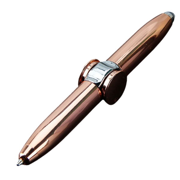 Focus Spinner Pen With Gyro Ballpoint Tip And Led Light
