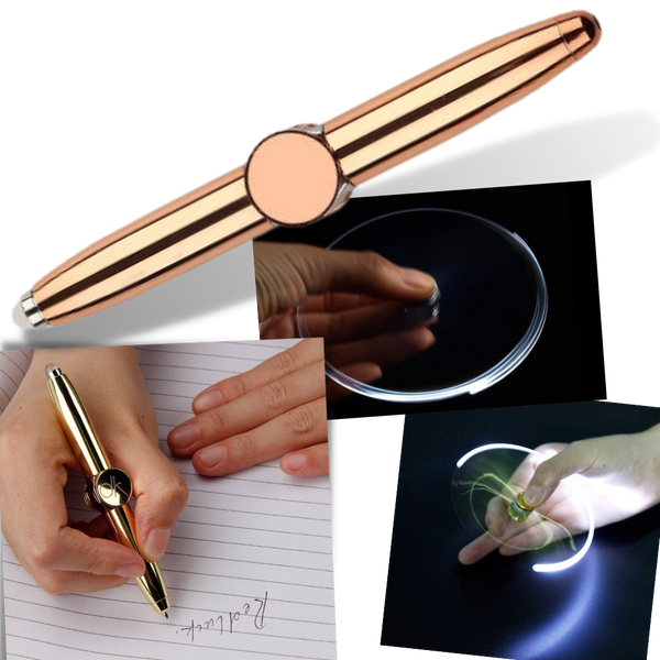 Focus Spinner Pen With Gyro Ballpoint Tip And Led Light