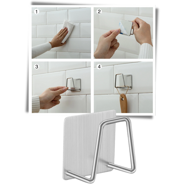 Two Pack Stainless Steel Sponge Holders With Drainage Rack