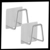 Two Pack Stainless Steel Sponge Holders With Drainage Rack
