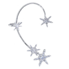 Zirconia Star Clip On Earrings All Day Comfort Hypoallergenic