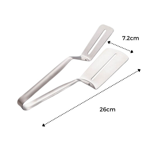 Premium Stainless Steel Spatula And Tongs Set For Easy Food Turning
