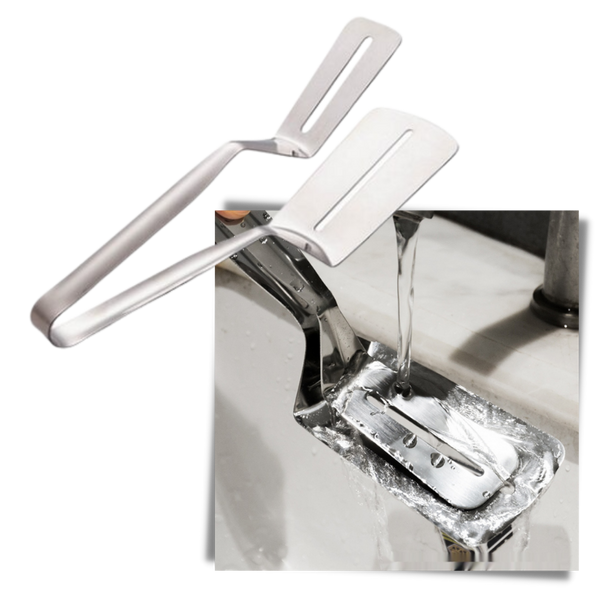 Premium Stainless Steel Spatula And Tongs Set For Easy Food Turning