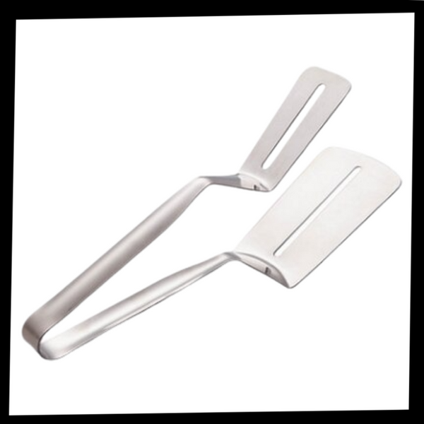Premium Stainless Steel Spatula And Tongs Set For Easy Food Turning