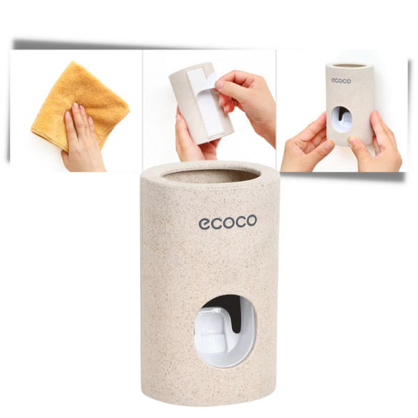 Automatic Stone Wall Mount Toothpaste Dispenser For Waste Reduction